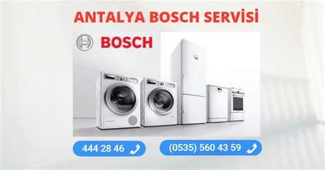 Antalya Bosch Teknik Servis